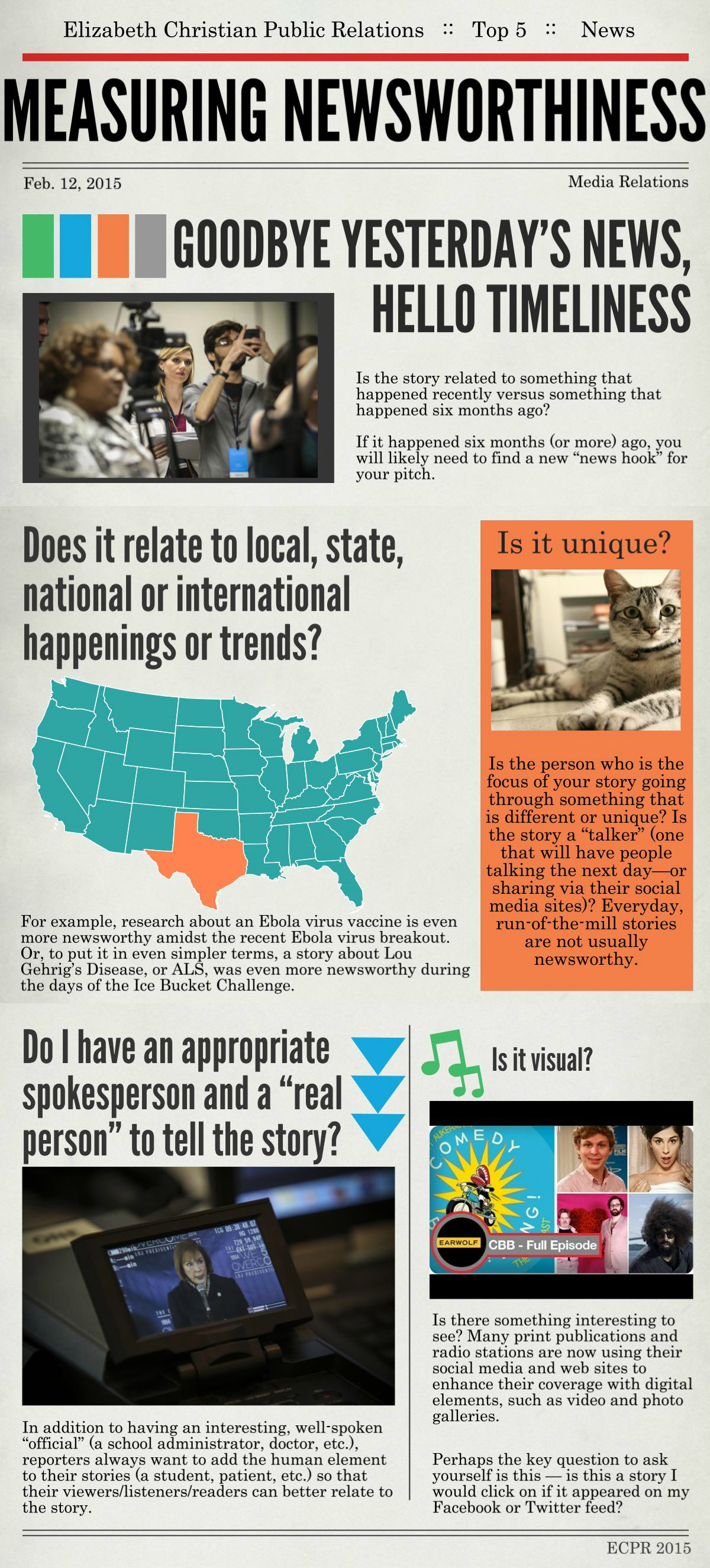 PR Tips - Measuring Newsworthiness Infographic